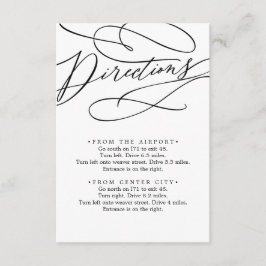 Romantic Calligraphy Directions Enclosure Kaart