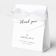 Romantic Calligraphy Script Black & White Wedding