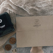 Romantic Calligraphy Wedding Zelfinktende Stempel