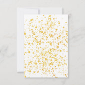Romantic Candlelight Rozen Glitter Wedding RSVP Kaartje (Achterkant)