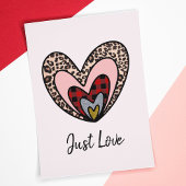 Romantic Card – Just Love Hearts Feestdagen Kaart