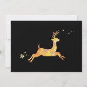 Romantic Cariou Couple Winter Wedding Kaart (Achterkant)