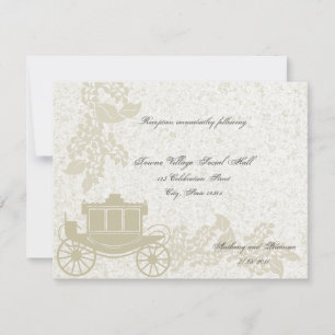 Romantic Carriage Wedding Kaart