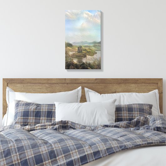 Romantic Castle Stalker Canvas Afdruk (Insitu (Slaapkamer))