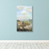 Romantic Castle Stalker Canvas Afdruk (Insitu (Houten vloer))