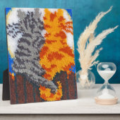 Romantic Cats Latch Hook Fotoplaat (Zijkant)