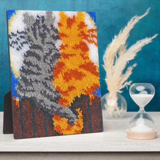 Romantic Cats Latch Hook Fotoplaat (Zijkant)