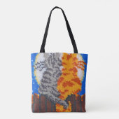 Romantic Cats Latch Hook Tote Bag (Achterkant)