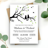 Romantic Cats Wedding Invitations Kaart