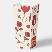 Romantic Celebration Doodle Pattern Bedankdoosjes (Achterkant)