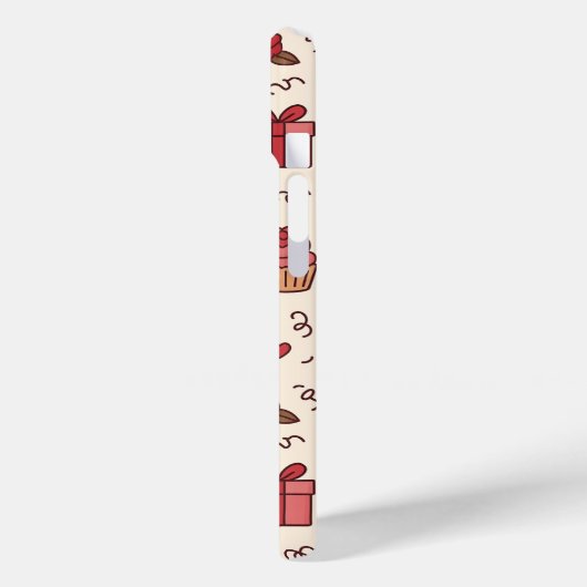 Romantic Celebration Doodle Pattern Case-Mate iPhone Case (Achterkant / Links)
