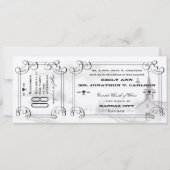 Romantic Chapel Country Road Ticket Weddenschap Kaart (Voorkant)