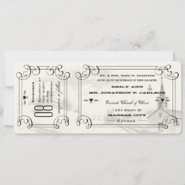 Romantic Chapel Country Road Ticket Weddenschap Kaart