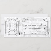Romantic Chapel Country Road Ticket Weddenschap Kaart (Voorkant)