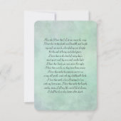 Romantic Cherub met hart en Sonnet (Achterkant)