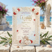 Romantic Cherub Violin & Doves Fairytale Wedding   Kaart