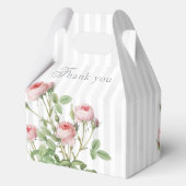Romantic Chic French Rose Botanical Wedding Bedankdoosjes (Achterkant)