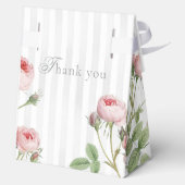 Romantic Chic French Rose Botanical Wedding Bedankdoosjes (Achterkant)