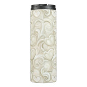 Romantic Chic Heart Swirls  Thermosbeker (Achterkant)