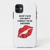 Romantic chic luxe red lips Case-Mate iPhone case (Achterkant)