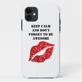 Romantic chic luxe red lips Case-Mate iPhone case