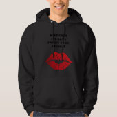 Romantic chic luxe red lips hoodie (Voorkant)