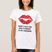 Romantic chic luxe red lips t-shirt (Voorkant)