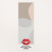 Romantic chic luxe red lips yogamat (Voorkant)