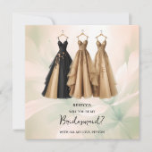 Romantic Chic Three Bridesmaid Dresses Proposal (Voorkant)