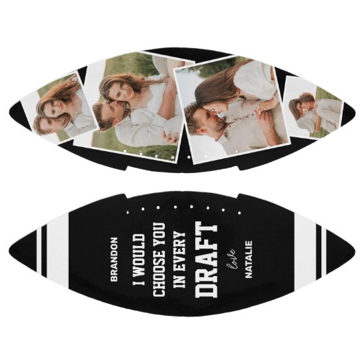 Romantic "Choose You in Every Draft" Photo American Football (Panelen)