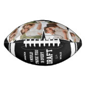 Romantic "Choose You in Every Draft" Photo American Football (Voorkant)