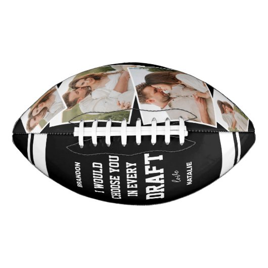 Romantic "Choose You in Every Draft" Photo American Football (Voorkant)