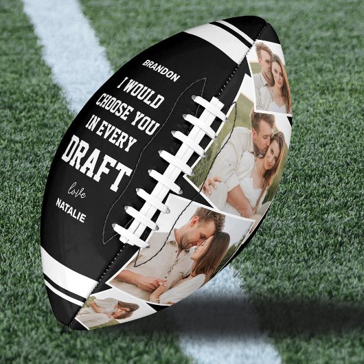 Romantic "Choose You in Every Draft" Photo American Football