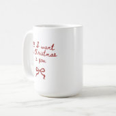 Romantic Christmas Mug Gift for Her or Girlfriend Koffiemok (Voorkant links)