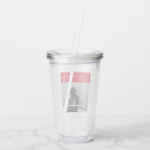 Romantic Citaat en Foto | Valentijnse cadeaus Acryl Drinkbeker (Achterkant)