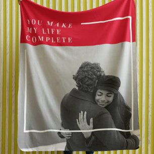 Romantic Citaat en Foto   Valentijnse cadeaus Fleece Deken