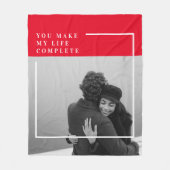 Romantic Citaat en Foto | Valentijnse cadeaus Fleece Deken (Voorkant)