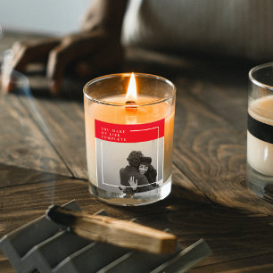 Romantic Citaat en Foto   Valentijnse cadeaus Vierkante Sticker