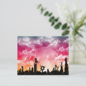 Romantic City Briefkaart (Staand voorkant)