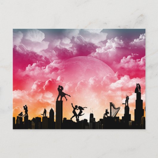 Romantic City Briefkaart (Voorkant)