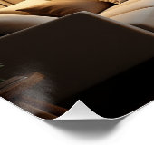 Romantic City Night with Heart Lights Perfect Poster (Hoek)