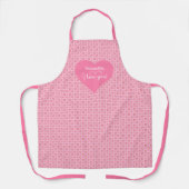 Romantic Classic Love Hearts Pattern Personalized Schort (Voorkant)