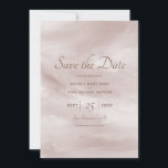 Romantic Classy Blush Pink Save the Date Kaart<br><div class="desc">Pas deze Romantische Kassy Moderne Stijlvolle bleekroze Verticale bruiloft aan sparen de Kaart van de Datum.</div>