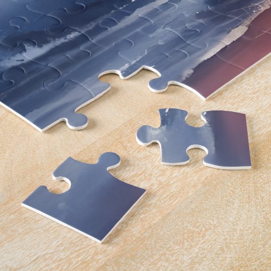 Romantic Coastal Sunset Lighthouse Walk Legpuzzel (Zijkant)