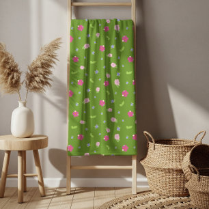 Romantic Colorful Chic Floral Pattern Bath Towel Bad Handdoek