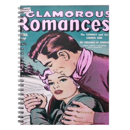 Romantic Comic Book Hoesje Notitieboek (Voorkant)