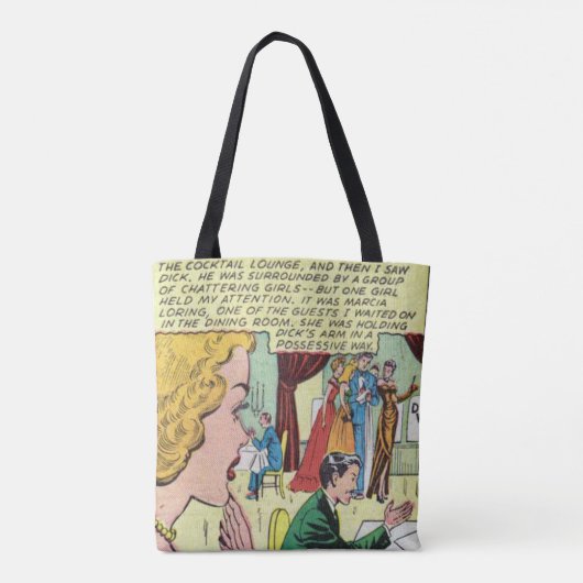 Romantic Comic uit 1950 | Beste  stripverhaal Tote Bag (Achterkant)