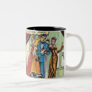 Romantic Comic uit 1950 Beste stripverhaal Tweekleurige Koffiemok