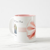 Romantic Coquette Cherub Valentine's Day Tweekleurige Koffiemok (Voorkant links)