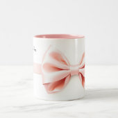 Romantic Coquette Cherub Valentine's Day Tweekleurige Koffiemok (Center)